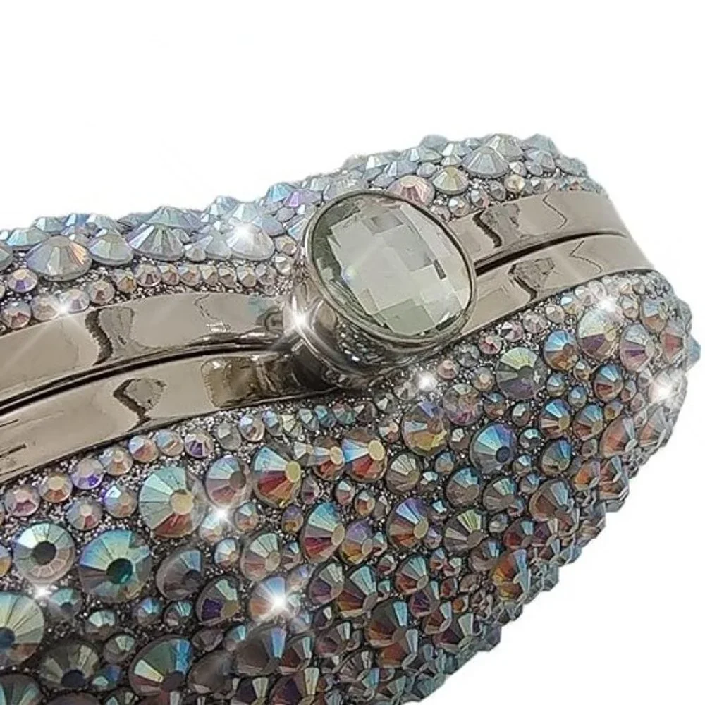 NEW Sparkling Bling Swarovski Crystal Rhinestone Valentine Heart Purse +… - Picture 5 of 16